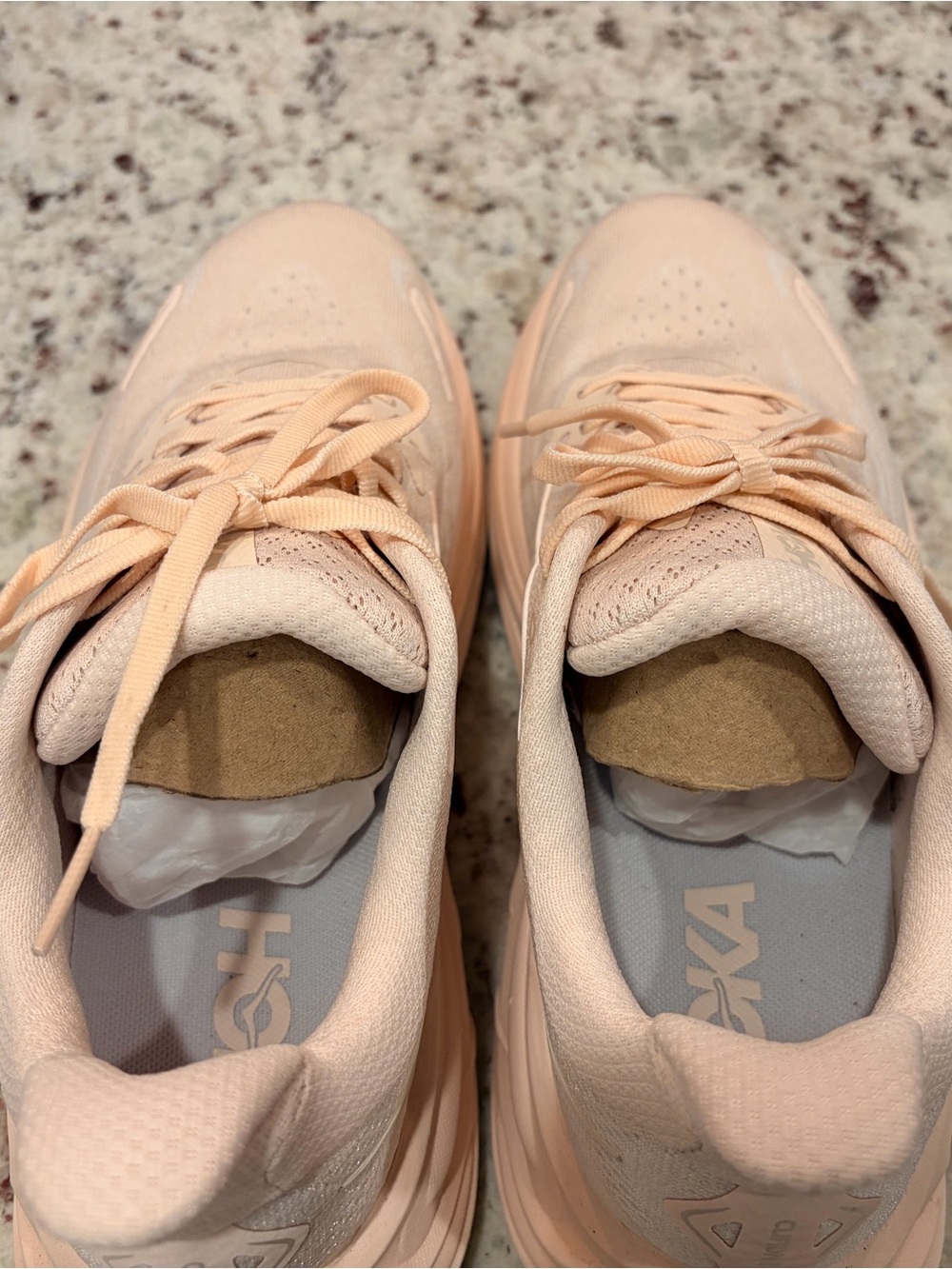 Hoka Women's Pale Peach Athletic Running Shoes from Free People - Picture 6 of 9